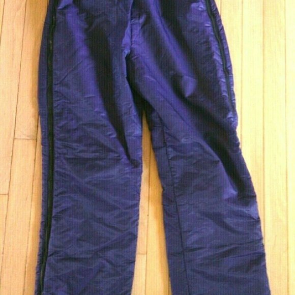 Women's Ski Pants Winter Snow Size 12 Lined Insulated Stretch Mobius Purple Zip - Picture 15 of 16
